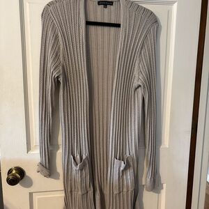 Love Elle Women's beige Open-Front Cardigan